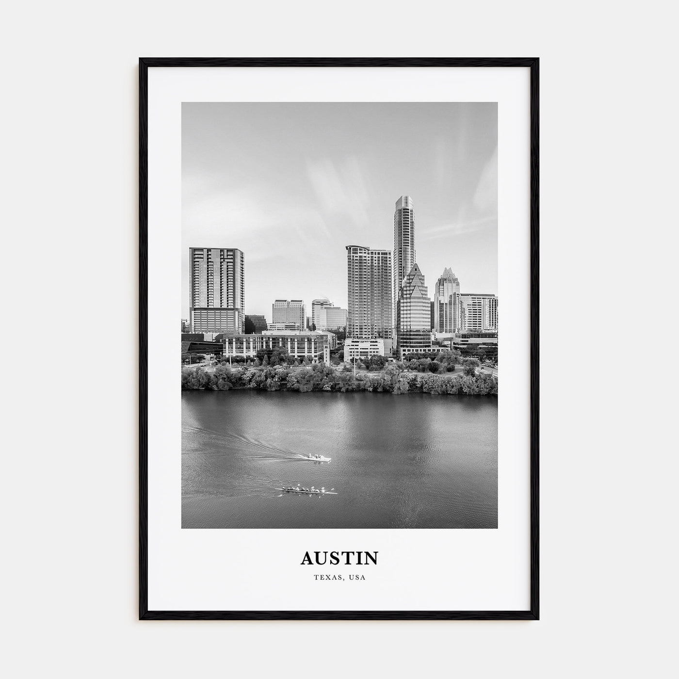 Austin Portrait B&W No 3 Poster