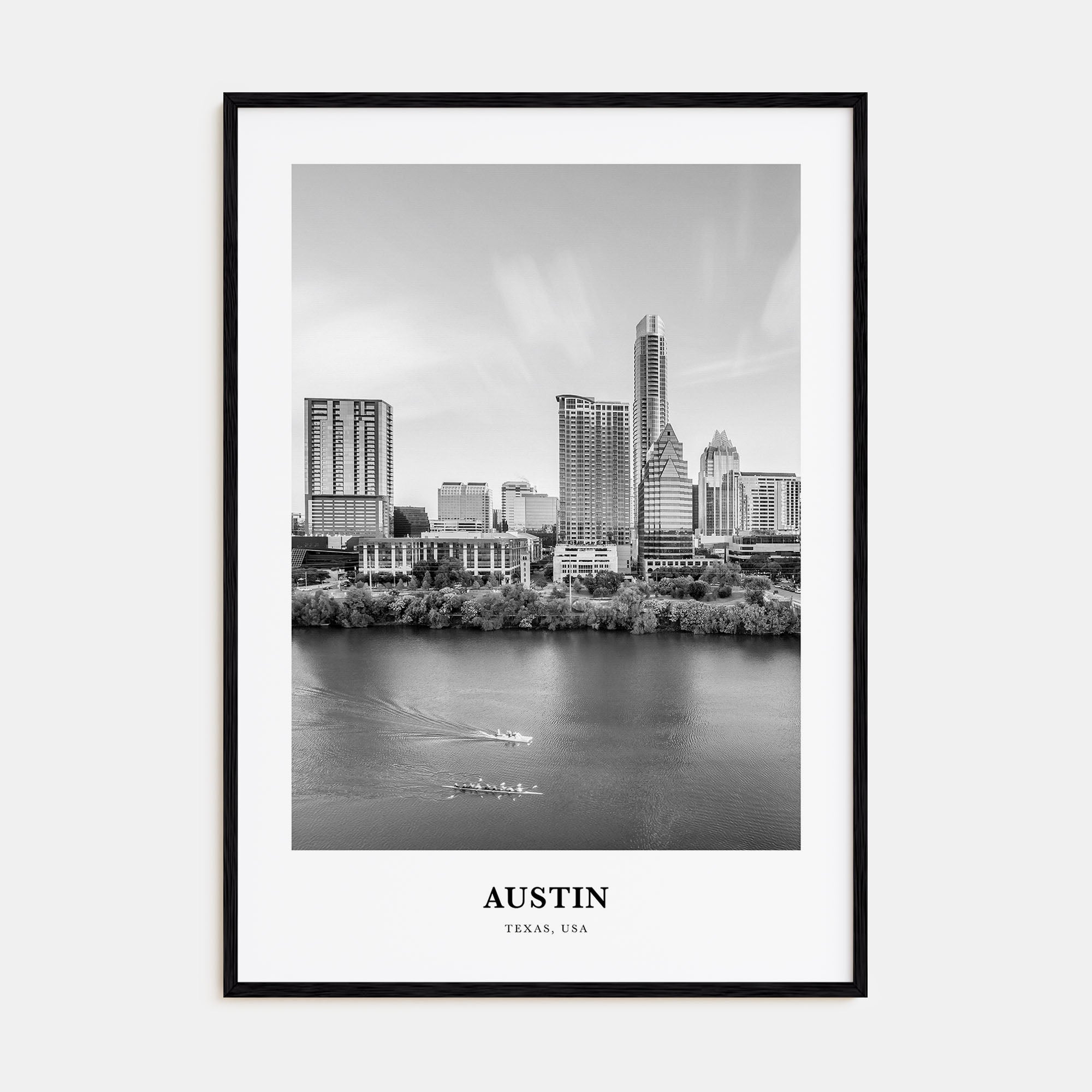 Austin Portrait B&W No 3 Poster