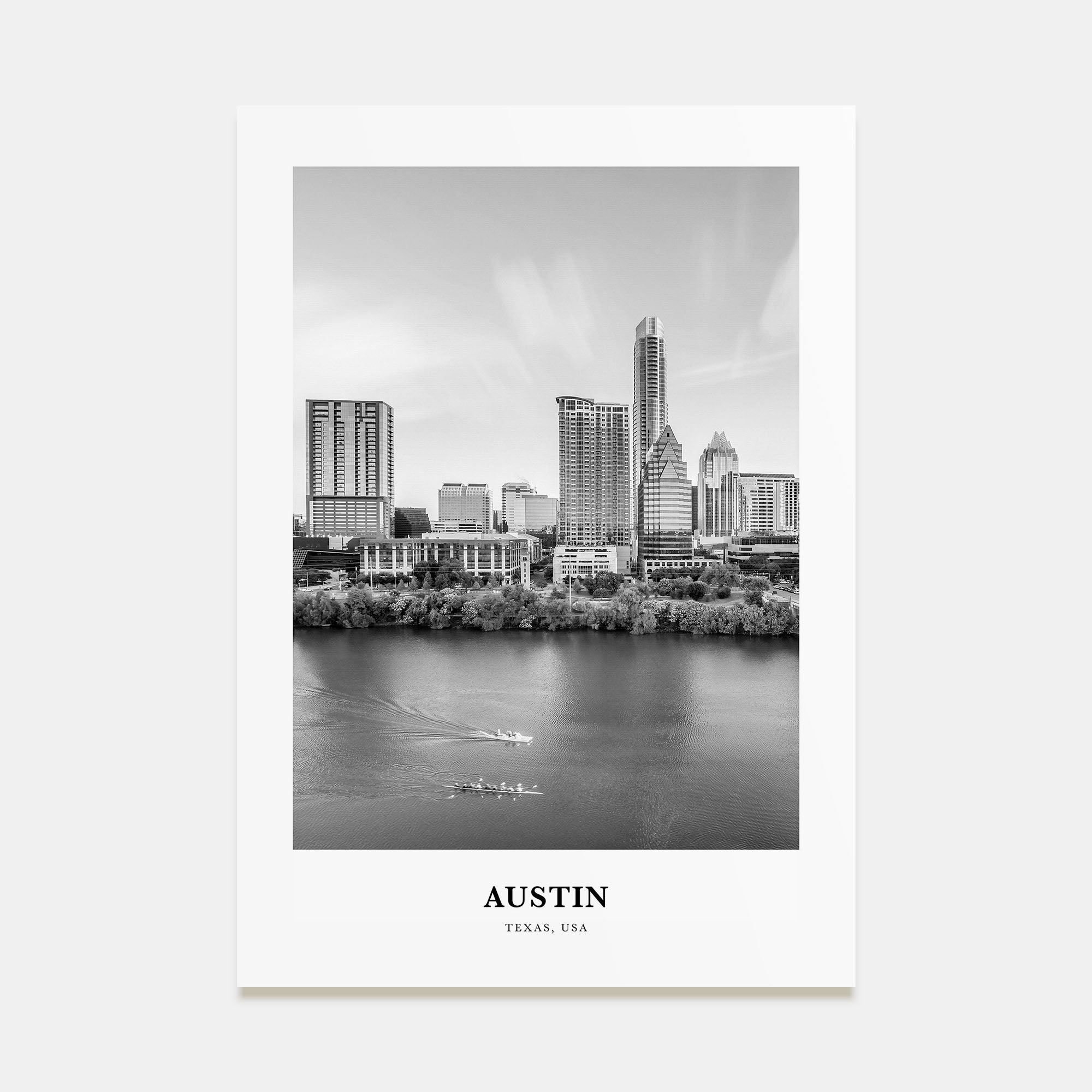 Austin Portrait B&W No 3 Poster