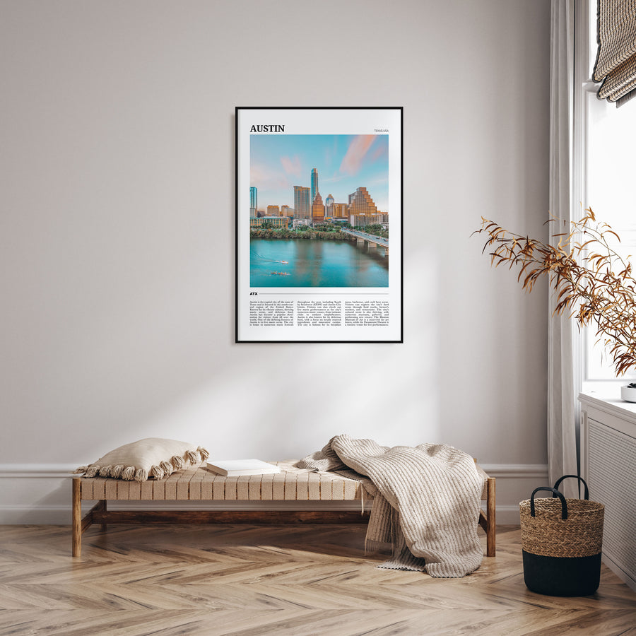 Austin Travel Color Poster