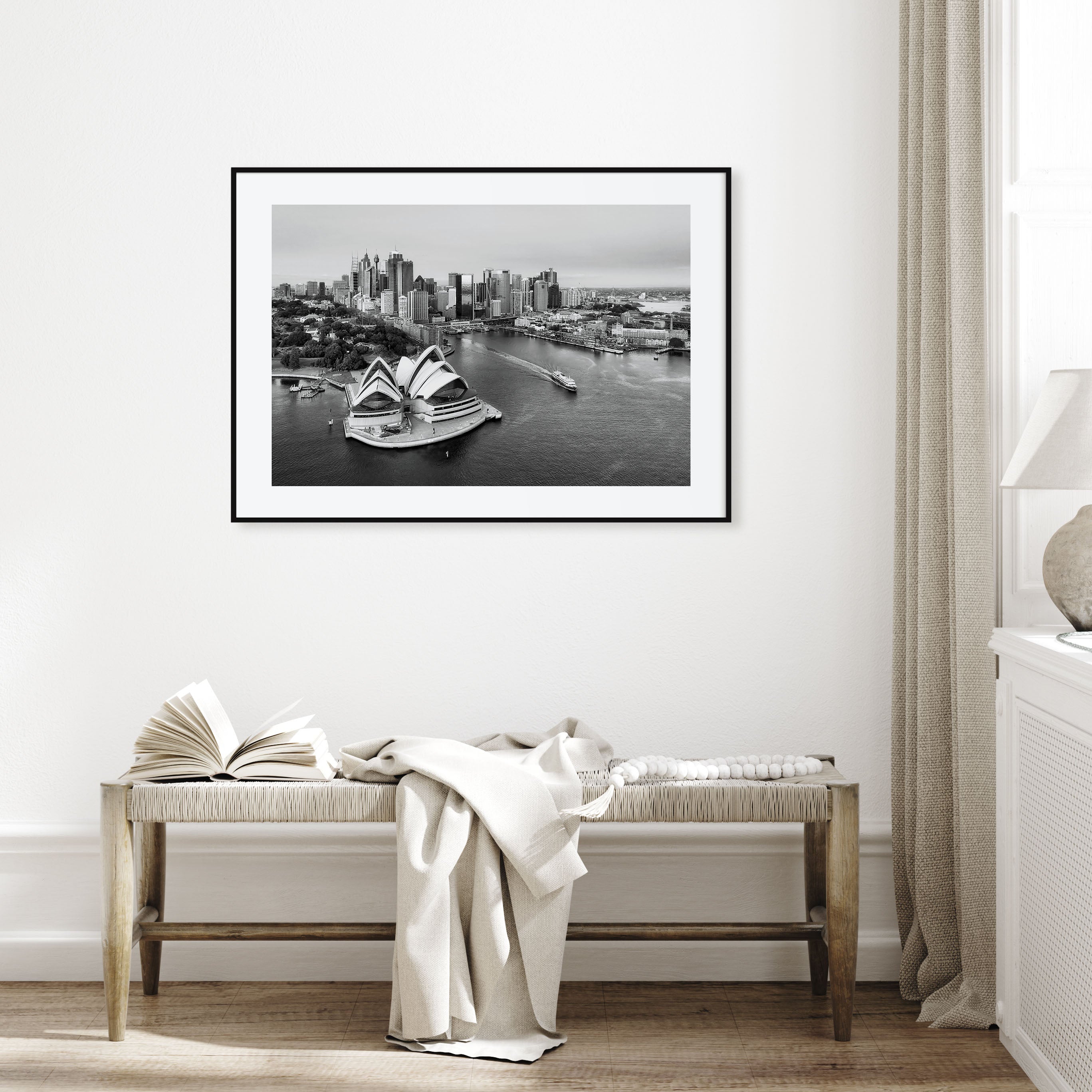 Australia Landscape B&W Poster