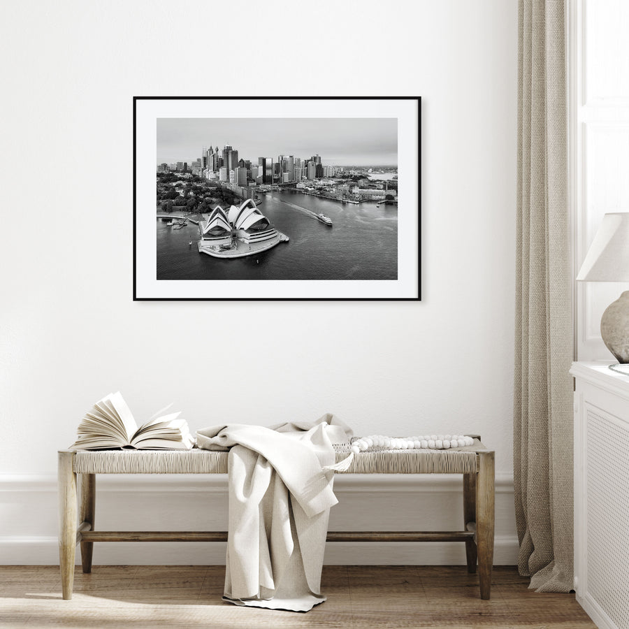 Australia Landscape B&W Poster