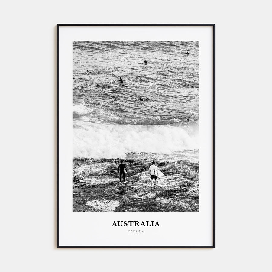 Australia Portrait B&W No 3 Poster
