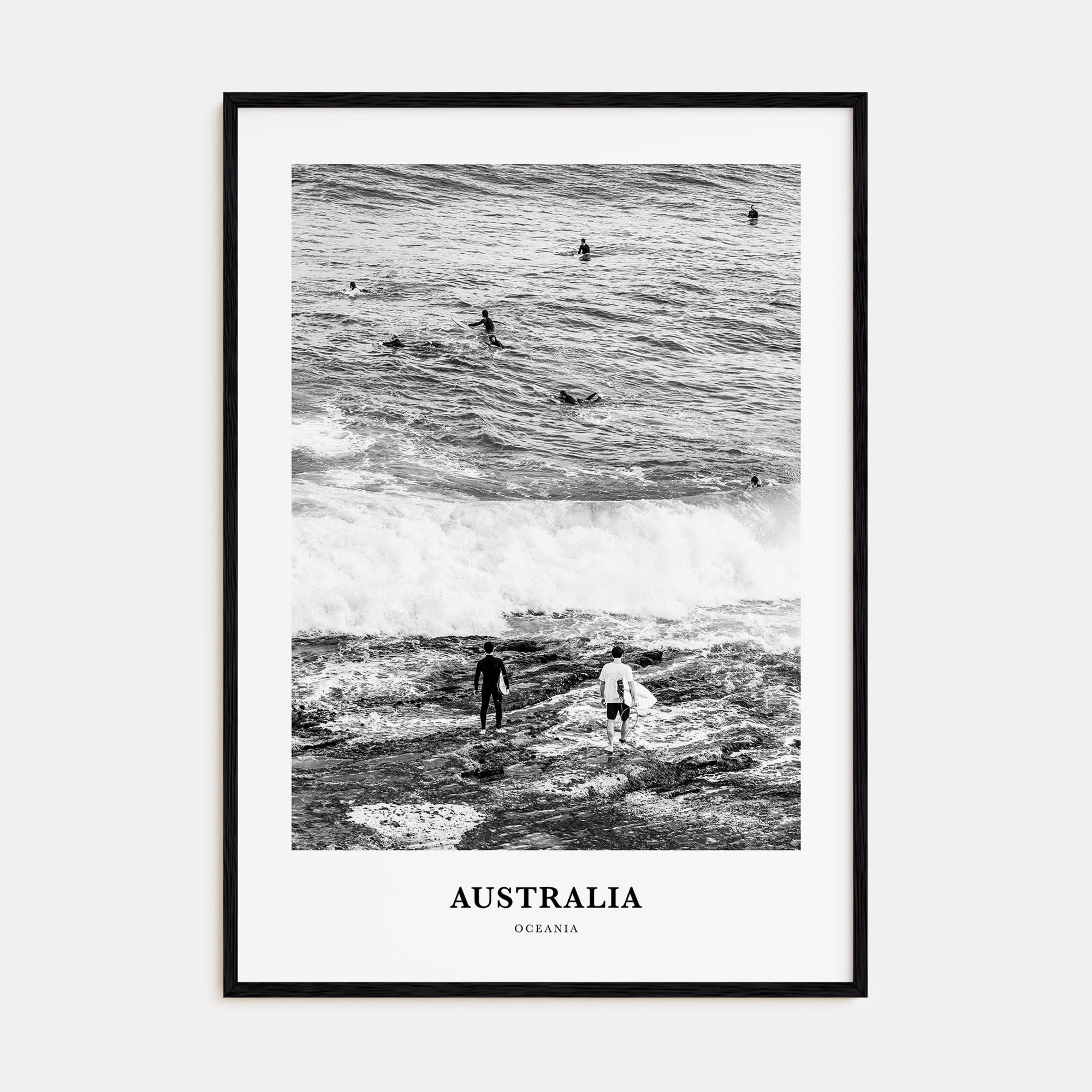 Australia Portrait B&W No 3 Poster