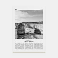 Australia Travel B&W No 2 Poster