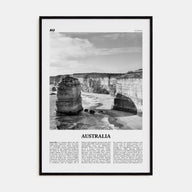 Australia Travel B&W No 2 Poster