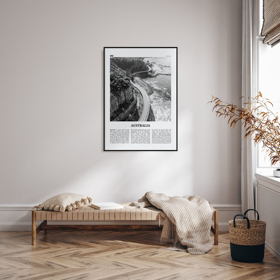 Australia Travel B&W No 3 Poster