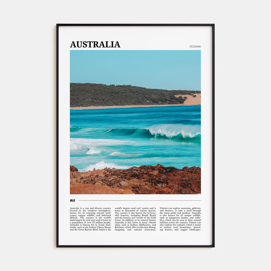 Australia Travel Color Poster
