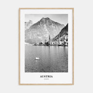 Austria Portrait B&W Poster