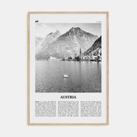 Austria Travel B&W Poster