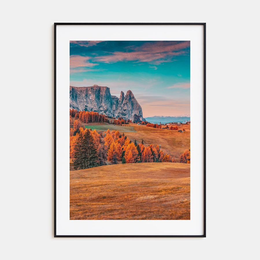 Autumn Alps Photo Color Poster