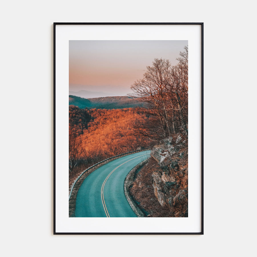 Autumn Road Photo Color No 2 Poster