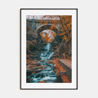 Autumn Waterfall Photo Color No 1 Poster