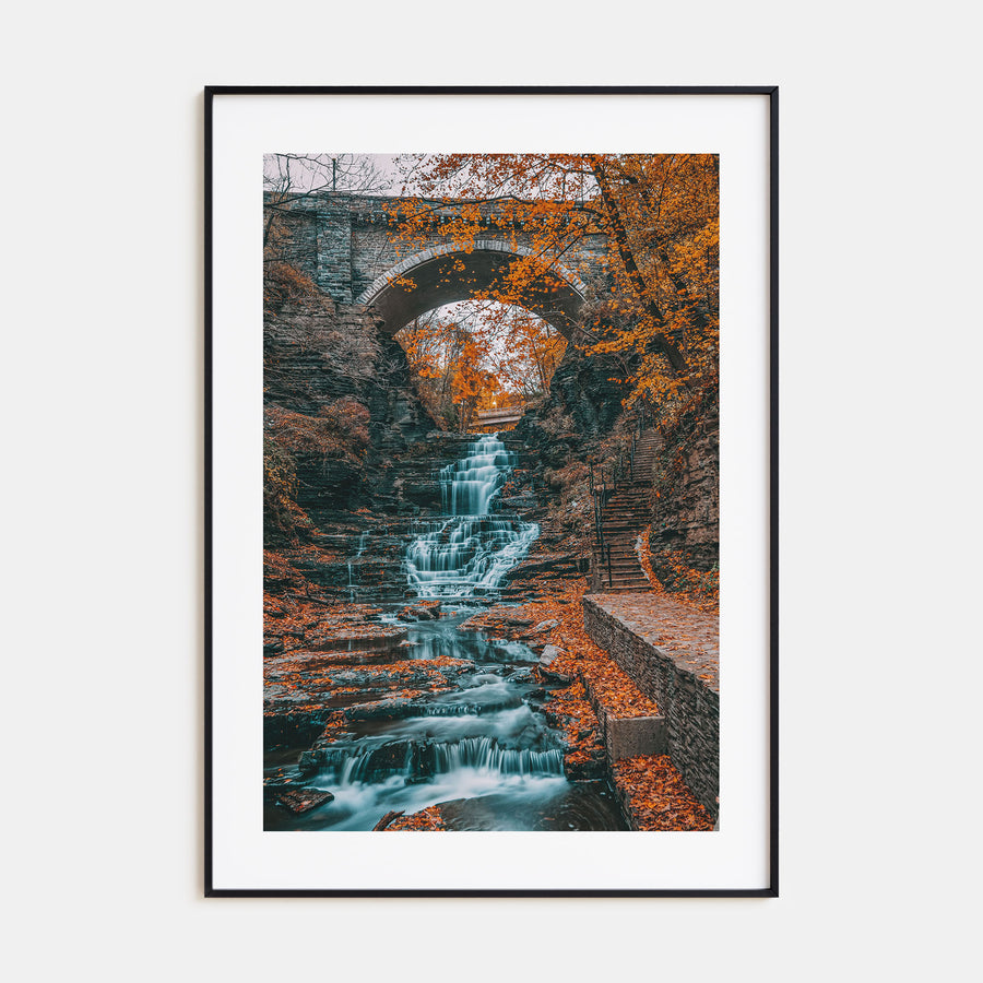 Autumn Waterfall Photo Color No 1 Poster
