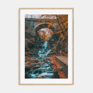 Autumn Waterfall Photo Color No 1 Poster