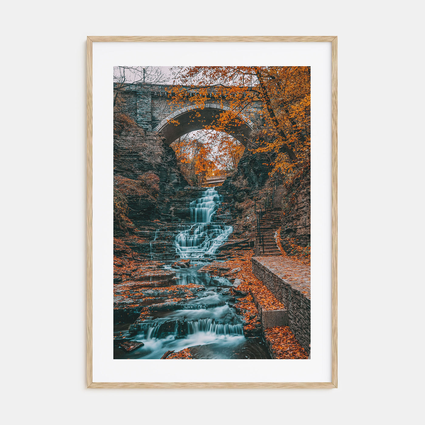Autumn Waterfall Photo Color No 1 Poster