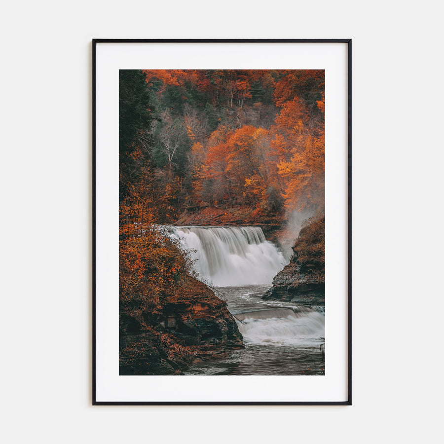 Autumn Waterfall Photo Color No 2 Poster