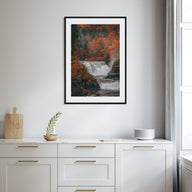 Autumn Waterfall Photo Color No 2 Poster