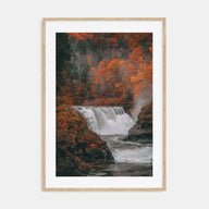 Autumn Waterfall Photo Color No 2 Poster