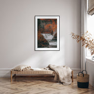 Autumn Waterfall Photo Color No 2 Poster