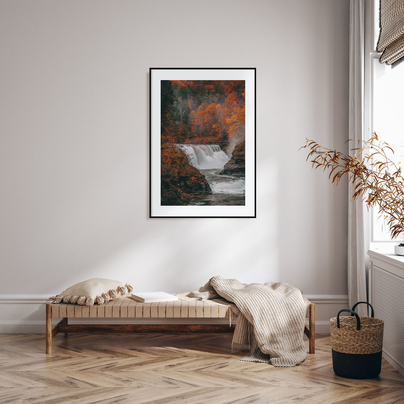 Autumn Waterfall Photo Color No 2 Poster