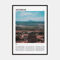 Auvergne Travel Color Poster