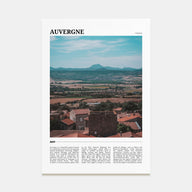 Auvergne Travel Color Poster