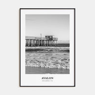 Avalon, New Jersey Portrait B&W Poster