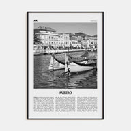Aveiro Travel B&W Poster
