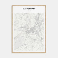 Avignon Map Portrait Poster