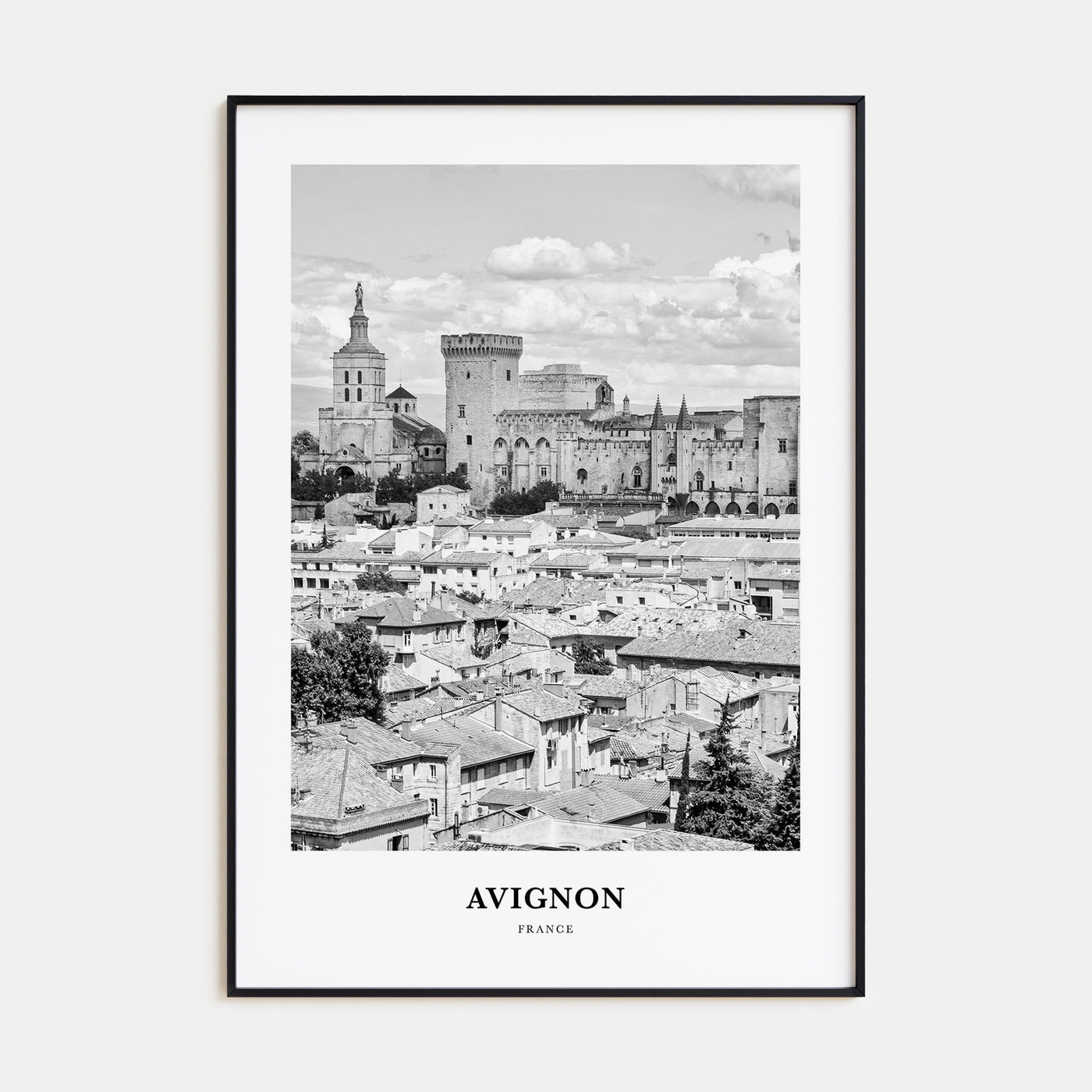 Avignon Portrait B&W Poster