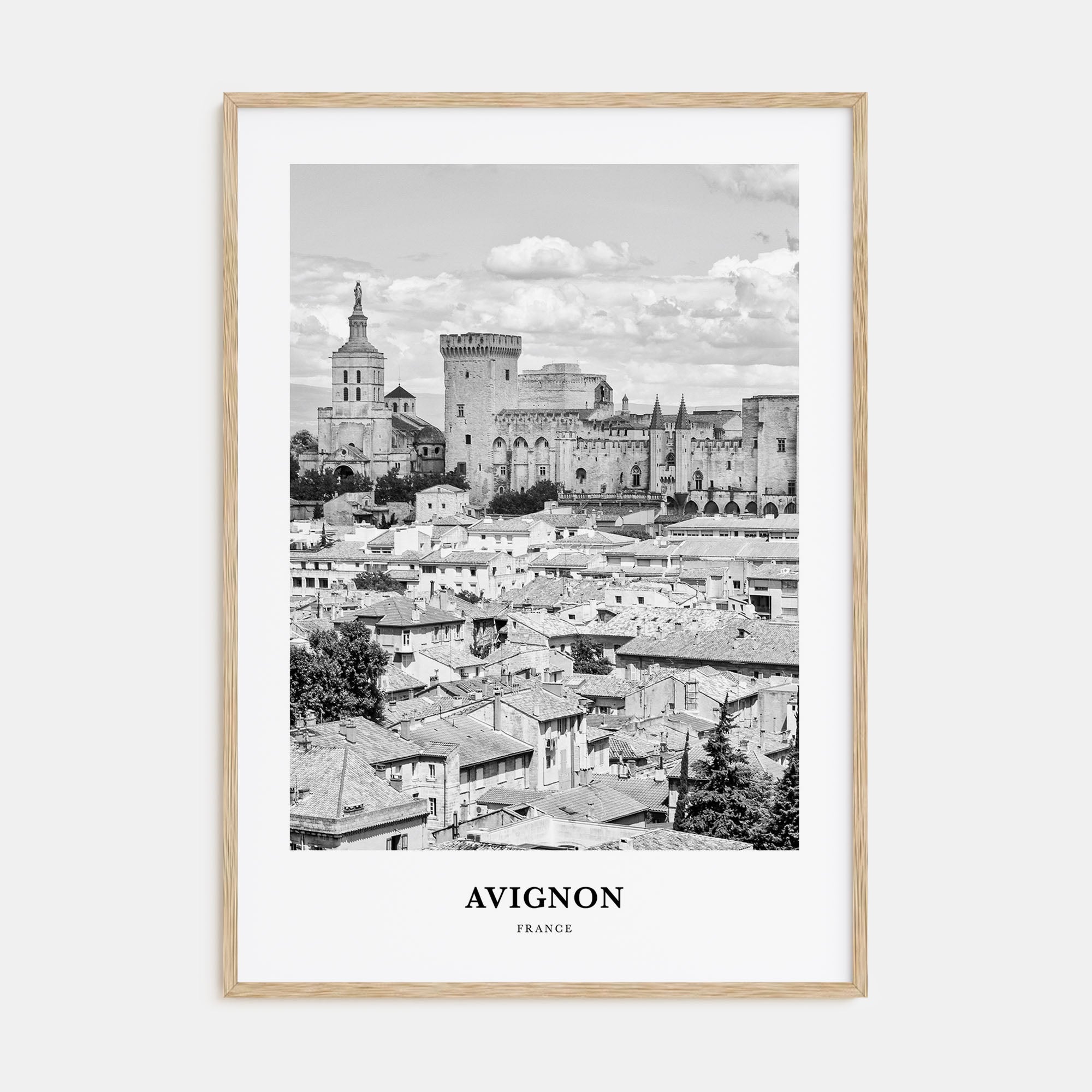 Avignon Portrait B&W Poster