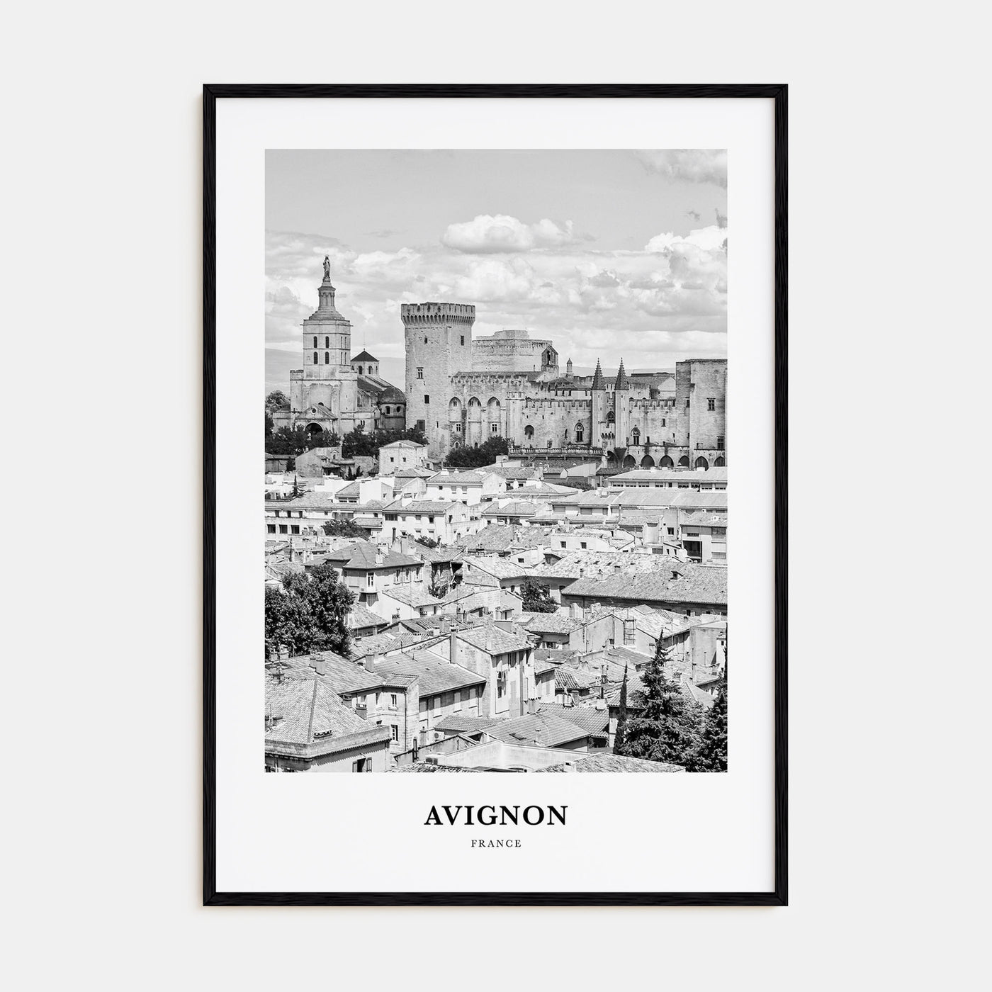 Avignon Portrait B&W Poster