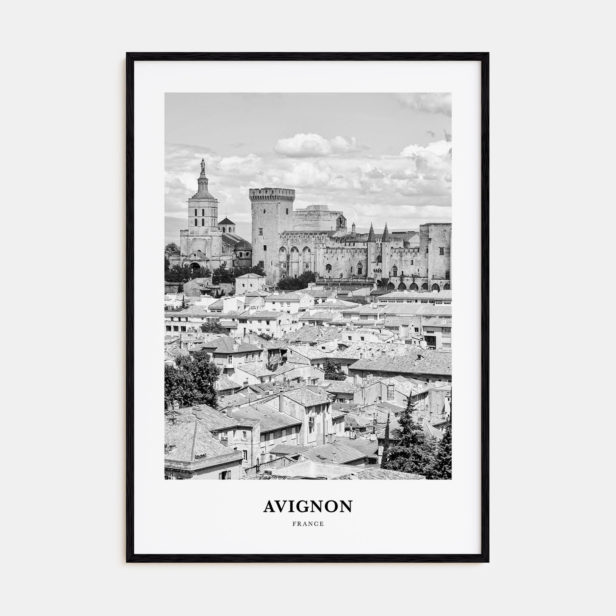 Avignon Portrait B&W Poster