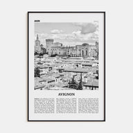 Avignon Travel B&W Poster