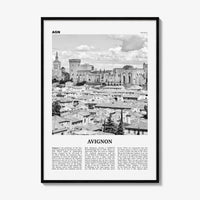 Avignon Print Black and White, Avignon Wall Art, Avignon Poster, Avignon Photo, Avignon Wall Décor, France, Avenio, Alpes-Côte d'Azur