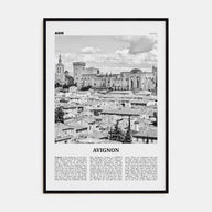 Avignon Travel B&W Poster