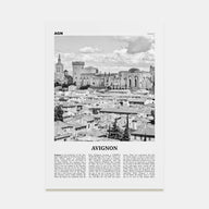 Avignon Travel B&W Poster