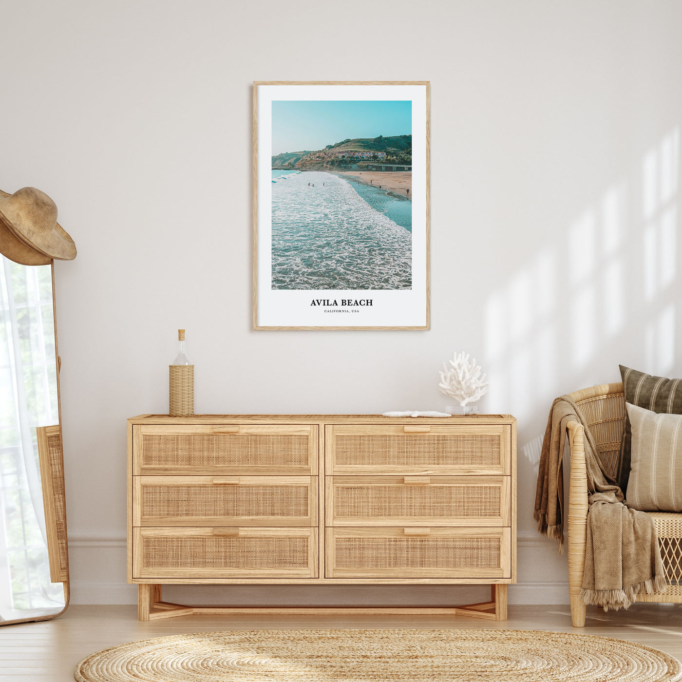 Avila Beach Portrait Color Poster