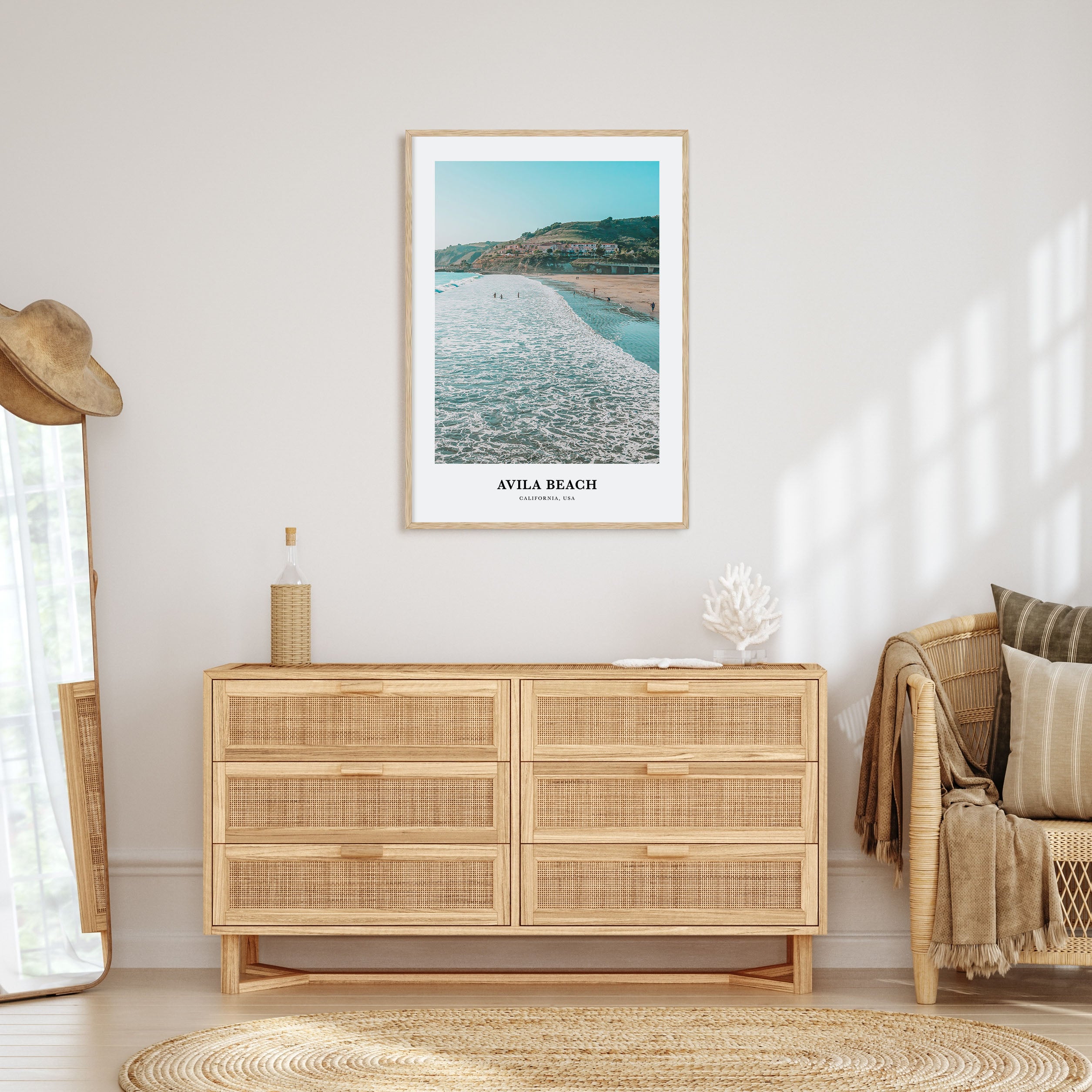 Avila Beach Portrait Color Poster