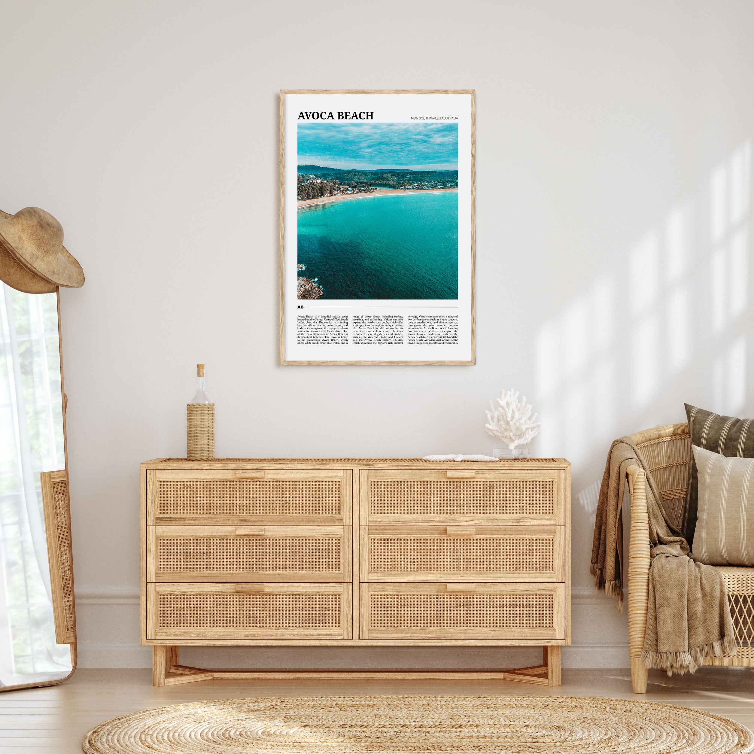 Avoca Beach Travel Color Poster