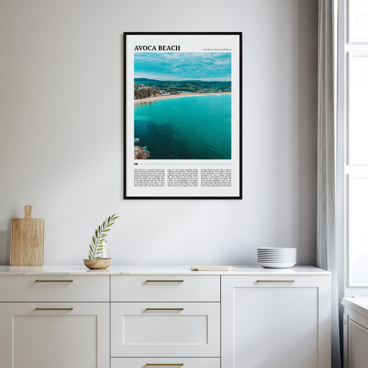 Avoca Beach Travel Color Poster