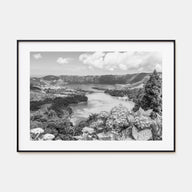Azores Landscape B&W Poster
