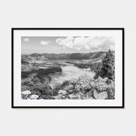 Azores Landscape B&W Poster
