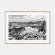 Azores Landscape B&W Poster