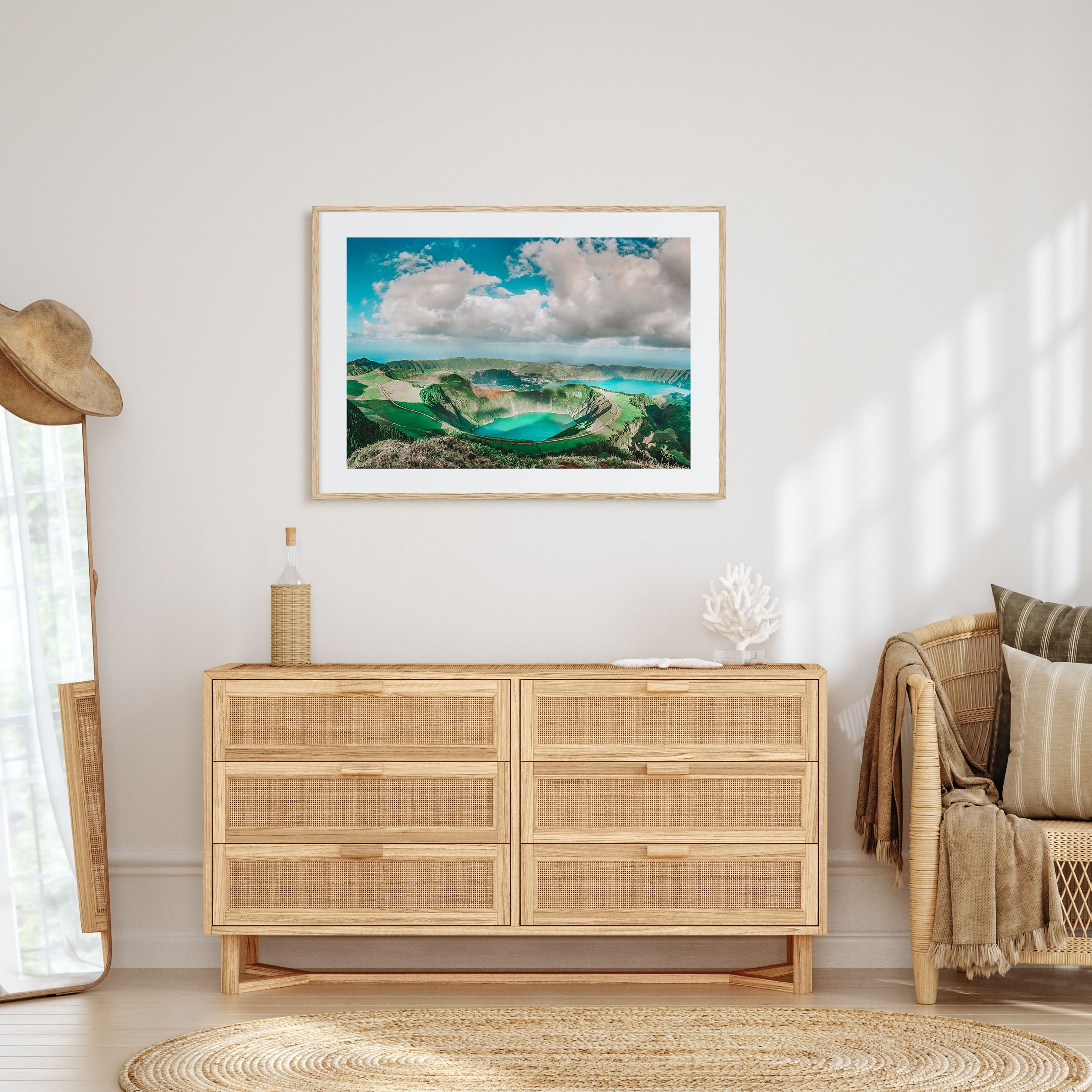 Azores Landscape Color Poster