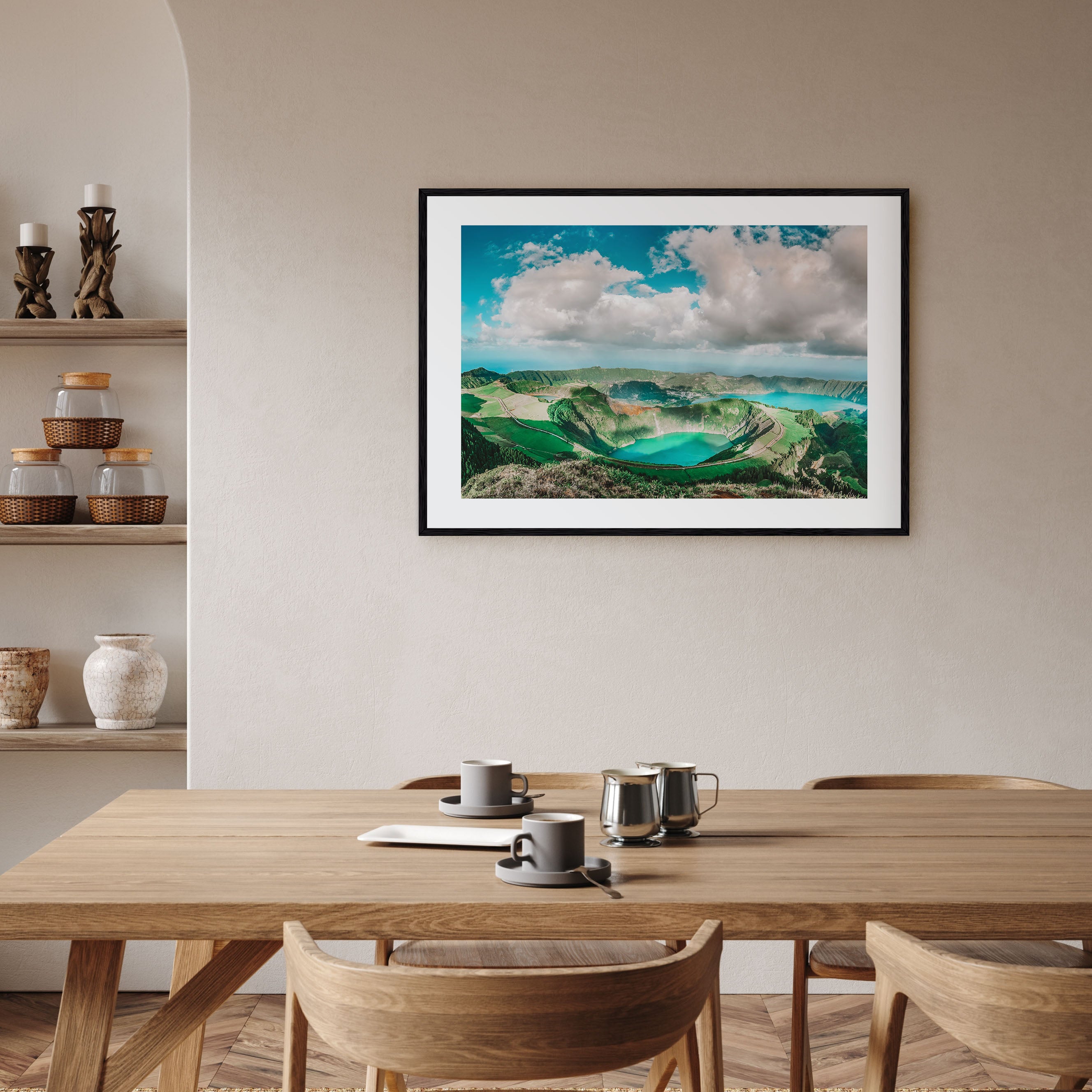 Azores Landscape Color Poster