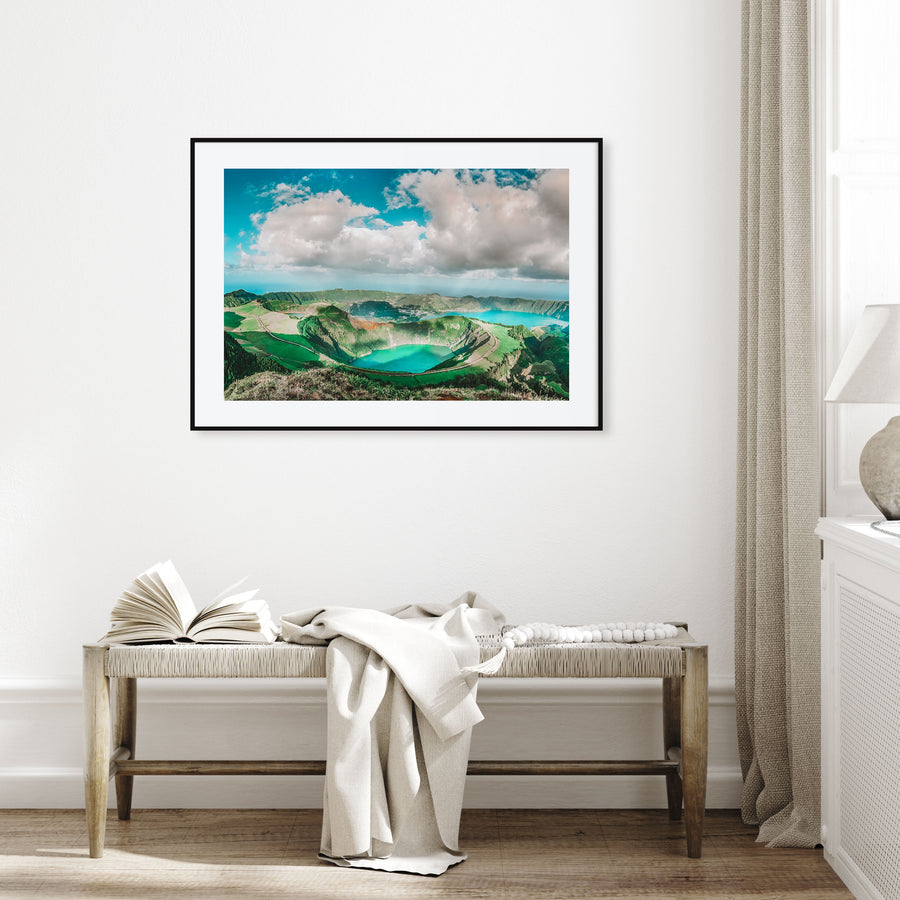 Azores Landscape Color Poster