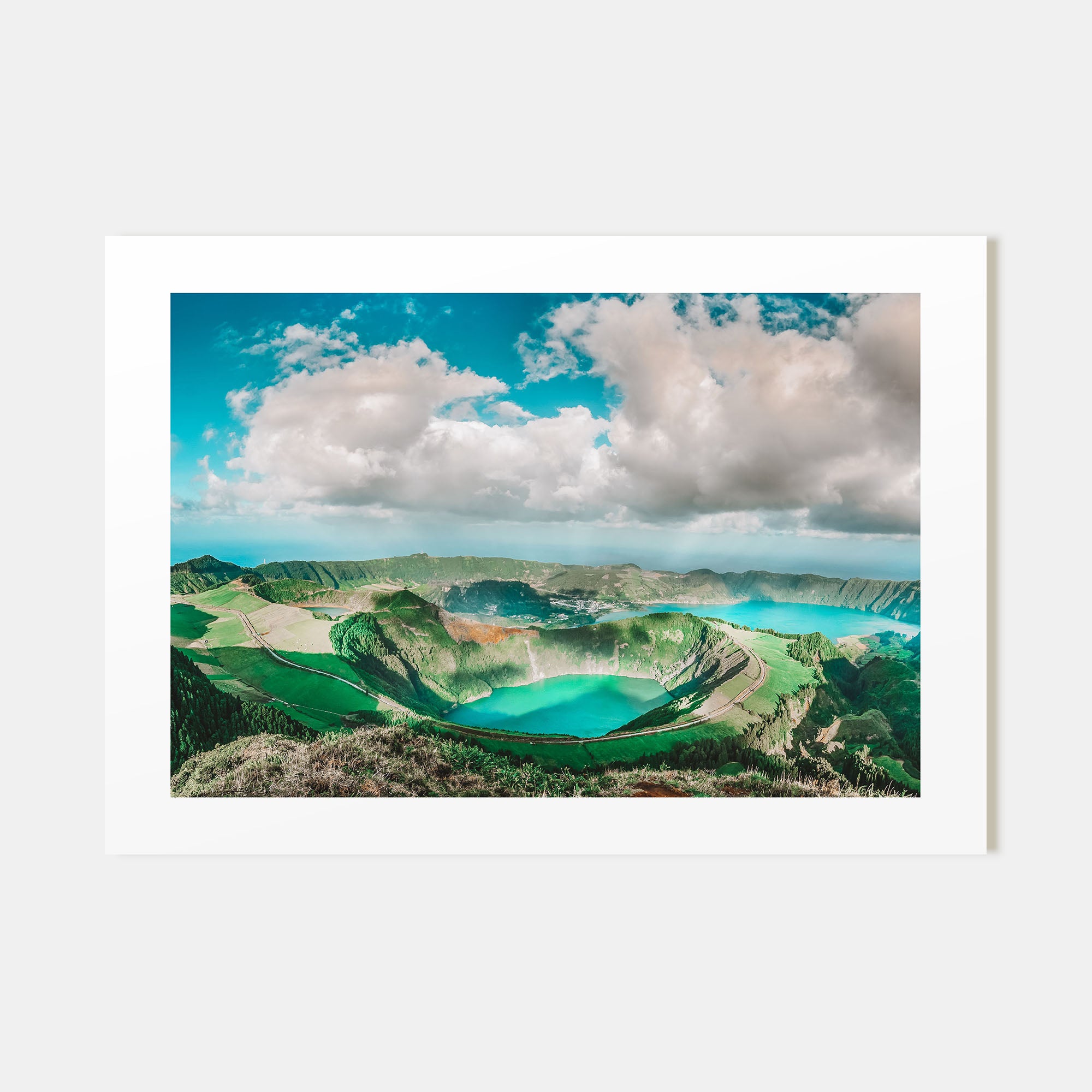 Azores Landscape Color Poster