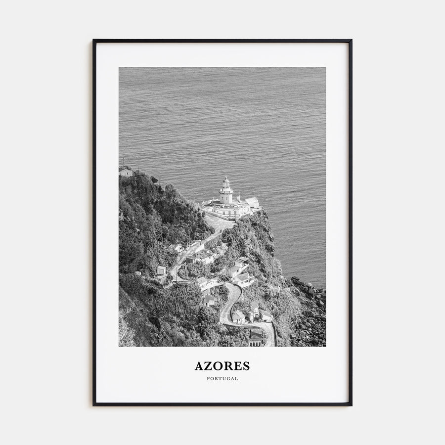 Azores Portrait B&W Poster